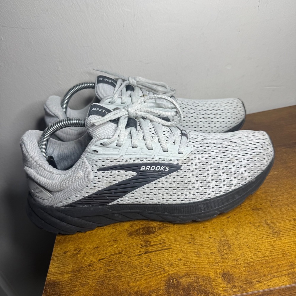 Brooks Anthem 6 Running Shoes Mens Size 9.5 Grey 1104141D085